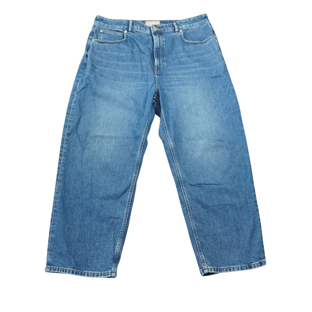 Everlane Straight Leg Jeans in Light Blue Denim